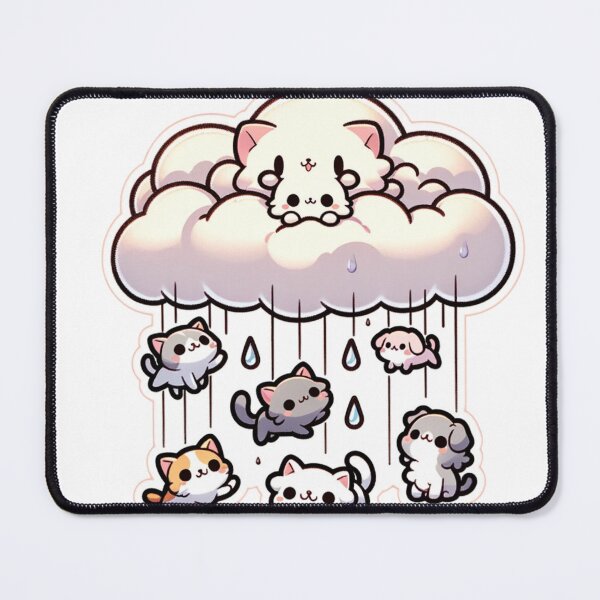 Item preview, Cute Cat And Dog-Themed Rain Cloud Sticker Volume 3 designed and sold by mymagicstoreus.