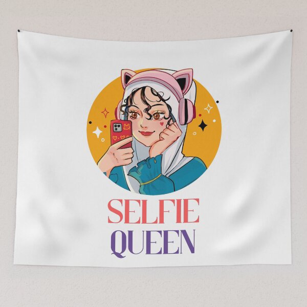 Artikelvorschau, Selfie Queen – Selfie-Zitat-Design entworfen und verkauft von TheArtistOf2022.