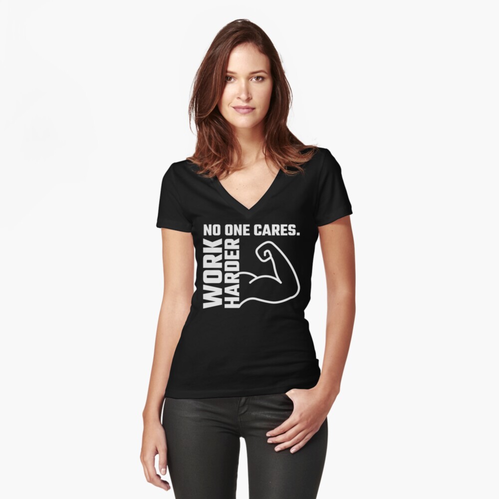 Item preview, Fitted V-Neck T-Shirt designed and sold by Teesamust.