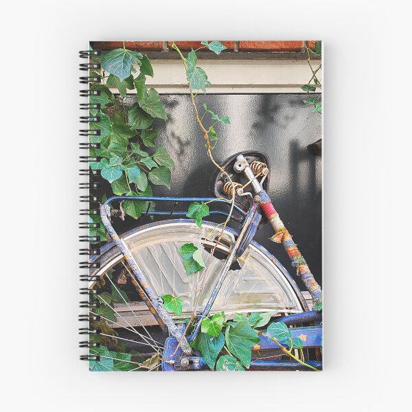 Item preview, Hippie Old Bicycle - Blue Hues and Rusty Spokes in Urban Nature designed and sold by InbalTurShalom.