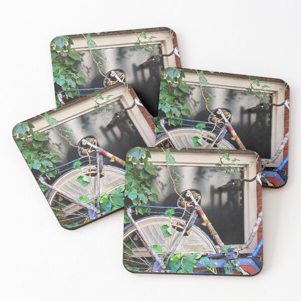 Item preview, Hippie Old Bicycle - Blue Hues and Rusty Spokes in Urban Nature designed and sold by InbalTurShalom.
