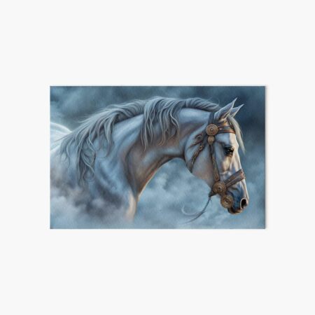 Item preview, Horse with Tribal Bridle in the Clouds designed and sold by Stephanie Laird.