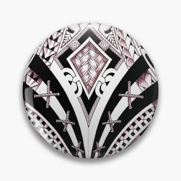 Item preview, Modern Polynesian tattoo drawing "Twin tikis" designed and sold by havai-i-art.