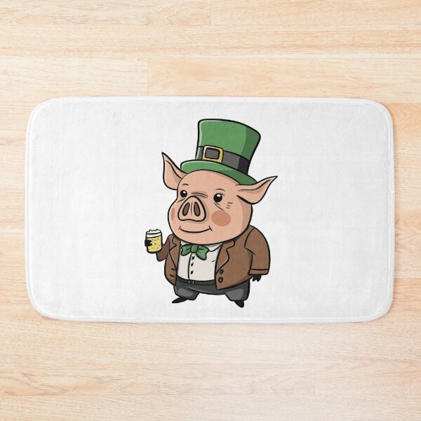 Item preview, St. Patrick's Day Cute Pig Sticker designed and sold by CANDYFrog.