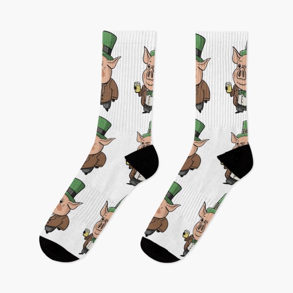 Item preview, St. Patrick's Day Cute Pig Sticker designed and sold by CANDYFrog.