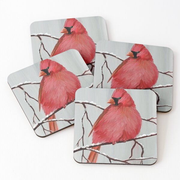 Item preview, Common Red Cardinal Bird Art designed and sold by studioart.