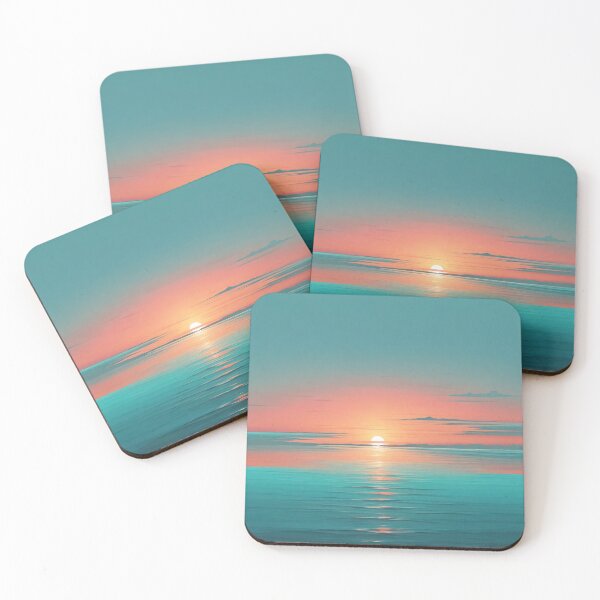 Item preview, Imaginary Teal Sunset designed and sold by LunarNebula.