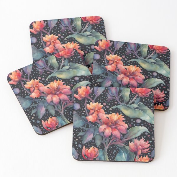 Artikelvorschau, Stimmungsvolles Blumenmuster entworfen und verkauft von AugustBrennan.