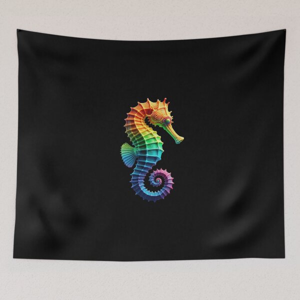 Item preview, Sea Horse Series 3, colorful, rainbow, 3D designed and sold by DesignAnother.