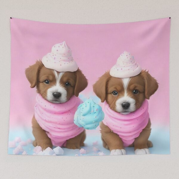 Item preview, Puppies and Cream designed and sold by treatsntrinkets.