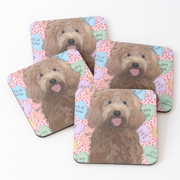 Item preview, Cockapoo Dog Pun Hearts  designed and sold by ohclementine.