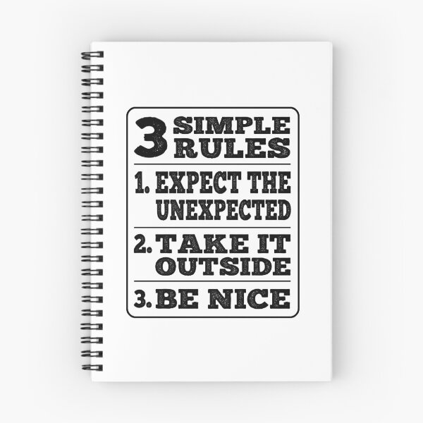 Item preview, Funny Road House Movie Bar Sign 3 Simple Rules Retro Typography designed and sold by Bad Kitty Designz.