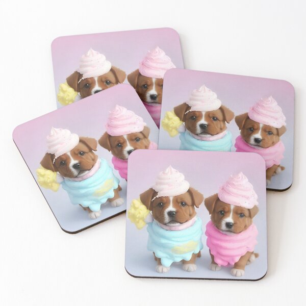 Item preview, Puppies and Cream designed and sold by treatsntrinkets.