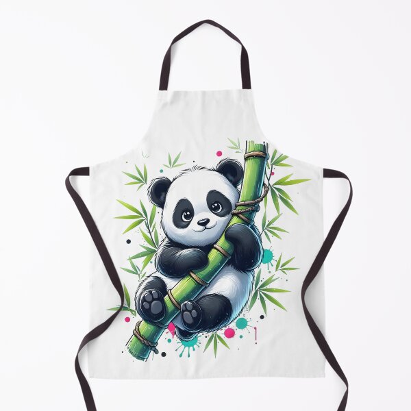 Item preview, Cute Panda on Bamboo Tree designed and sold by TrueArtVibes.