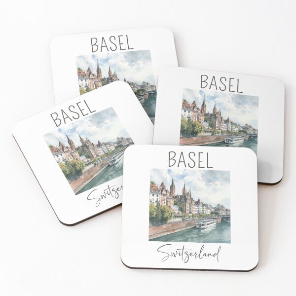 Item preview, Watercolor Design of Basel - Switzerland  designed and sold by Sketch-Shack.