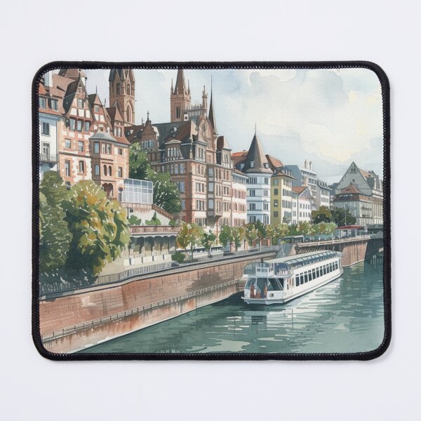 Item preview, Watercolor Design of Basel - Switzerland  designed and sold by Sketch-Shack.