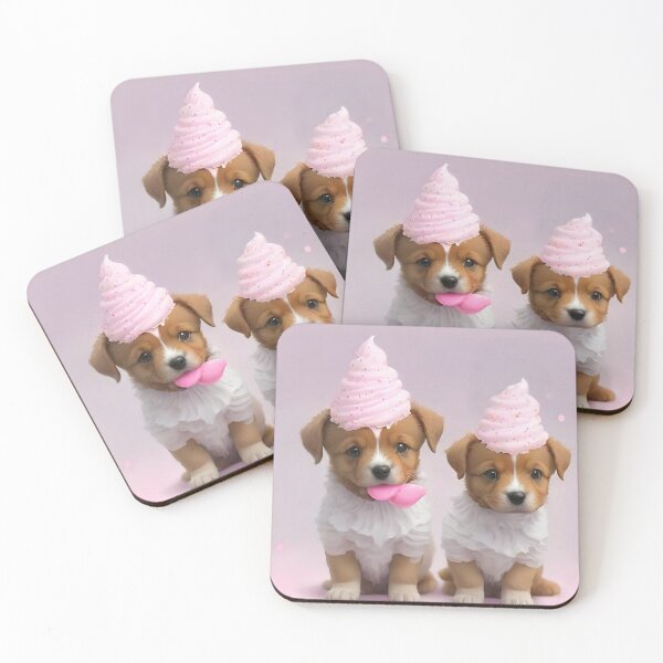 Item preview, Puppies and Cream designed and sold by treatsntrinkets.