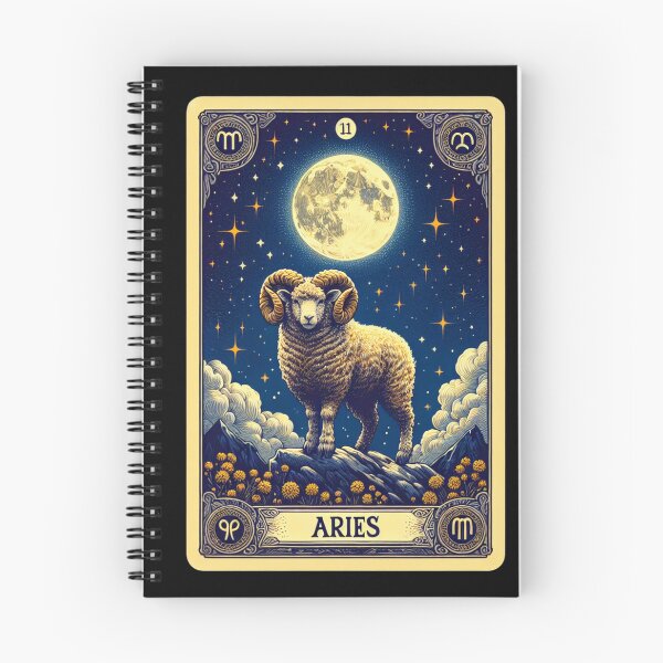 Item preview, Aries zodiac horoscope tarot style designed and sold by littlehugo.