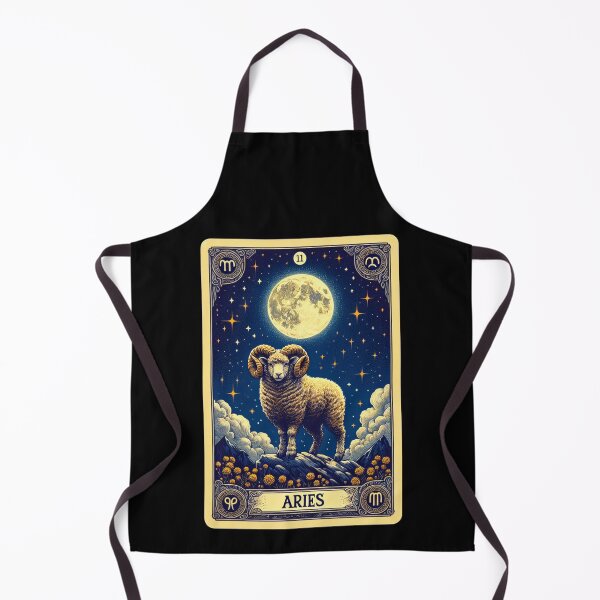 Item preview, Aries zodiac horoscope tarot style designed and sold by littlehugo.