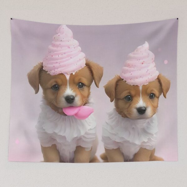 Item preview, Puppies and Cream designed and sold by treatsntrinkets.