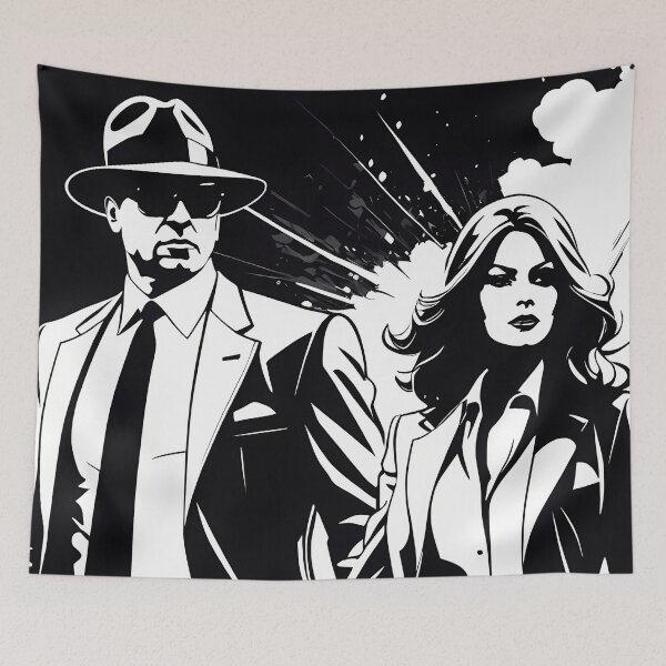 Item preview, Silhouettes of Crime: Mafia Portrayed in Unique Digital Art designed and sold by Artedig.