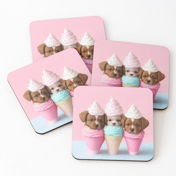 Item preview, Puppies and Cream designed and sold by treatsntrinkets.