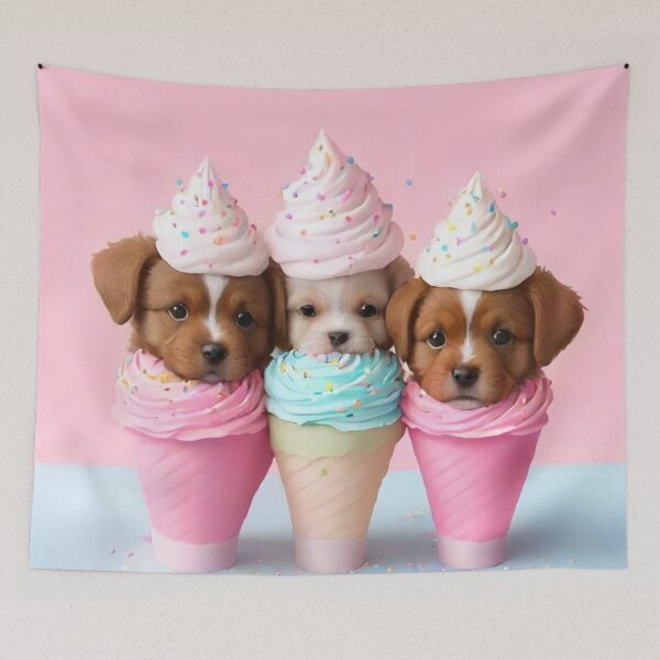Item preview, Puppies and Cream designed and sold by treatsntrinkets.