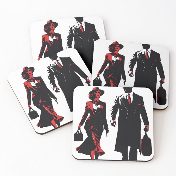 Item preview, Silent Drama: Mafia Illustrated in Surprising Digital Silhouettes designed and sold by Artedig.
