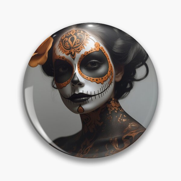 Item preview, Elegant gorgeous La Calavera Catrina, Lady of the afterlife, the Elegant Skull designed and sold by Fantasymachine.