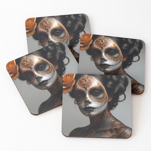 Item preview, Elegant gorgeous La Calavera Catrina, Lady of the afterlife, the Elegant Skull designed and sold by Fantasymachine.