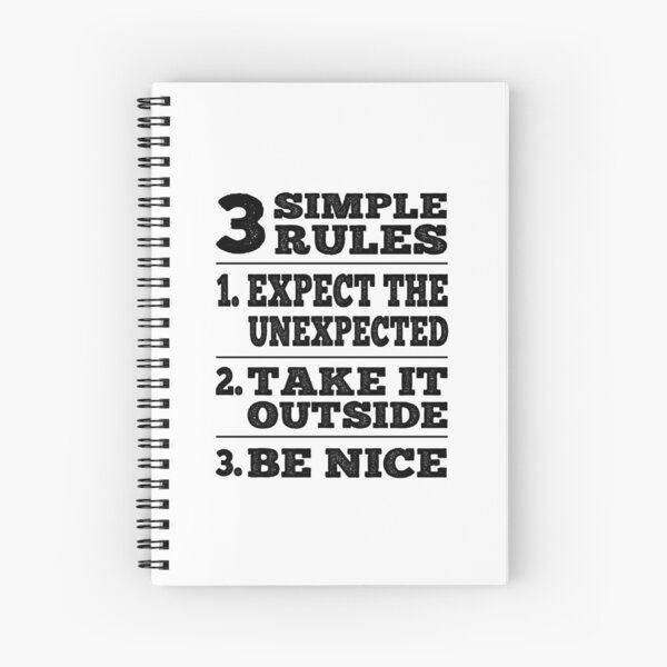 Item preview, 3 Simple Rules Funny Road House Movie Bar Sign Retro Typography  designed and sold by Bad Kitty Designz.