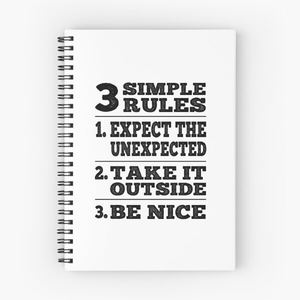 Item preview, 3 Simple Rules Funny Road House Movie Bar Sign Retro Typography  designed and sold by Bad Kitty Designz.