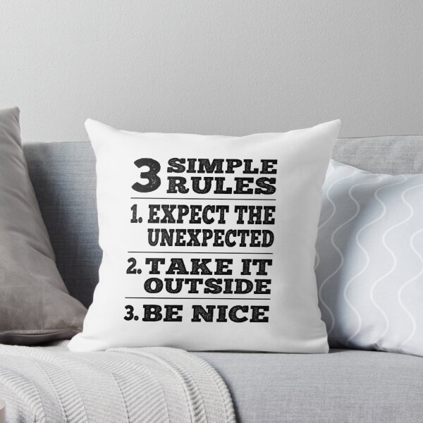 Item preview, 3 Simple Rules Funny Road House Movie Bar Sign Retro Typography  designed and sold by Bad Kitty Designz.