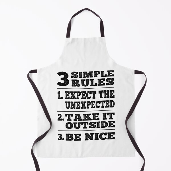 Item preview, 3 Simple Rules Funny Road House Movie Bar Sign Retro Typography  designed and sold by Bad Kitty Designz.