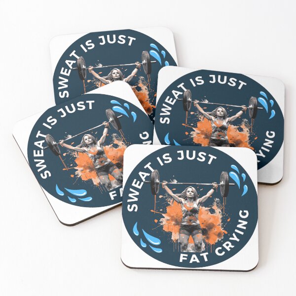 Item preview, Female Weightlifting: Sweat is Just Fat Crying designed and sold by Stock-Wave.
