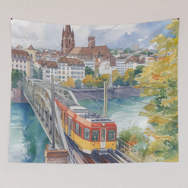 Item preview, Watercolor Design of Basel - Switzerland  designed and sold by Sketch-Shack.