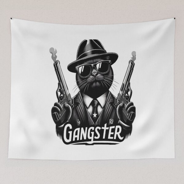 Item preview, Black Cat Criminal Gangster designed and sold by GLORY-LIFE.