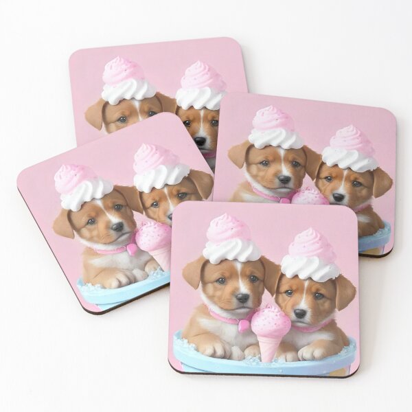 Item preview, Puppies and Cream designed and sold by treatsntrinkets.