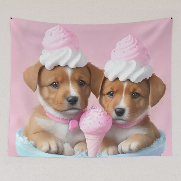 Item preview, Puppies and Cream designed and sold by treatsntrinkets.