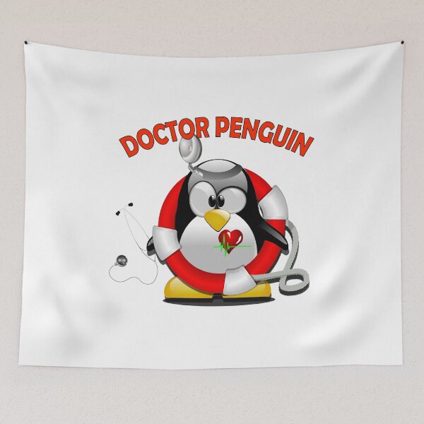 Aperçu de l'œuvre Doctor penguin créée et vendue par DesignNadine.