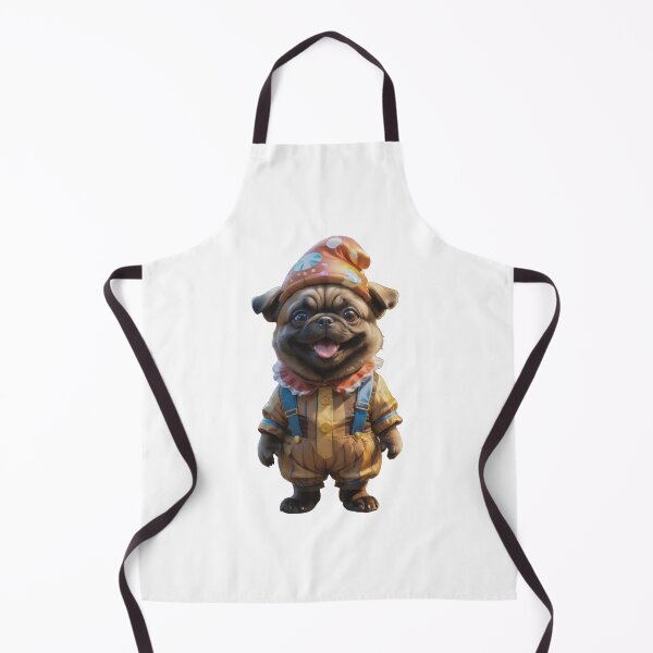 Item preview, Super funny clown pug dog designed and sold by GiwuArt777.