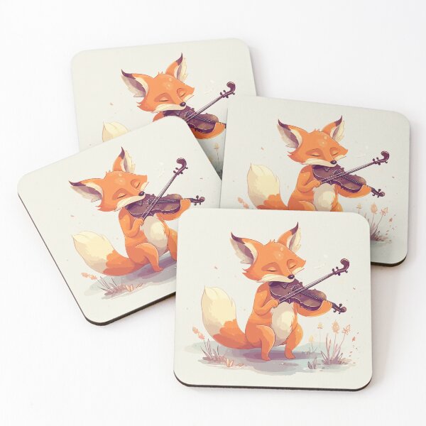 Item preview, Fox Playing Violin designed and sold by Amir Faysal.
