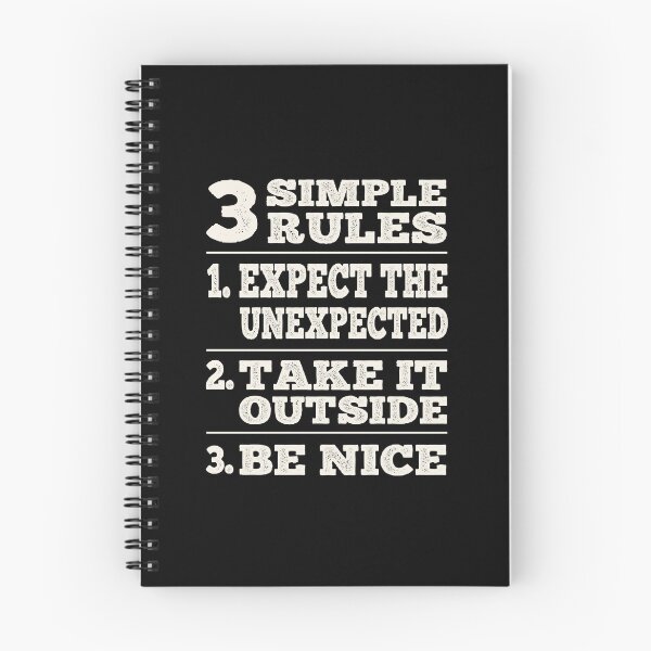 Item preview, Funny Road House Movie Bar Sign 3 Simple Rules Retro Typography  designed and sold by Bad Kitty Designz.