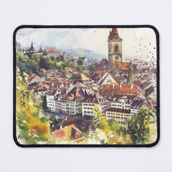Item preview, Watercolor Design of Bern - Switzerland  designed and sold by Sketch-Shack.