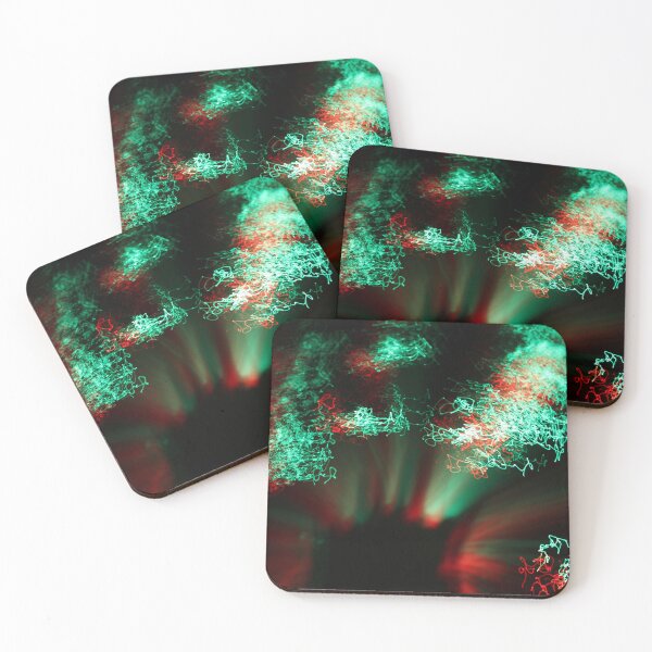 Item preview, Red and green electric candy swirls designed and sold by jinxproof.
