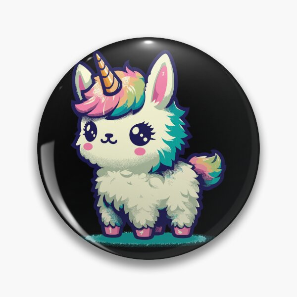 Item preview, Kawaii rainbow llamacorn unicorn llama designed and sold by TomFrontierArt.
