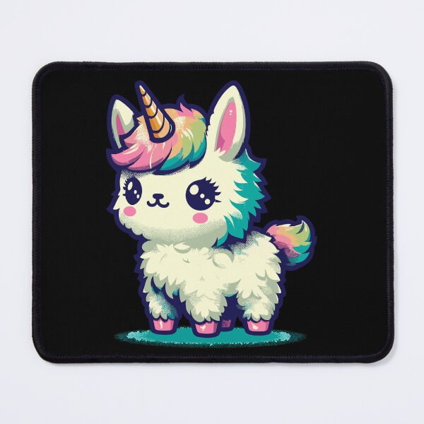 Item preview, Kawaii rainbow llamacorn unicorn llama designed and sold by TomFrontierArt.