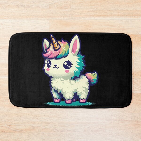 Item preview, Kawaii rainbow llamacorn unicorn llama designed and sold by TomFrontierArt.