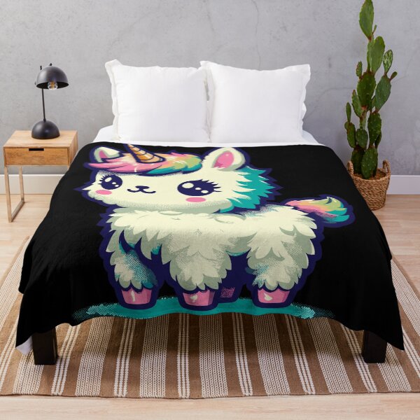 Item preview, Kawaii rainbow llamacorn unicorn llama designed and sold by TomFrontierArt.