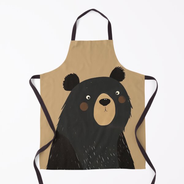 Item preview, Black Bear Children Illustration designed and sold by EnchantArtCo.